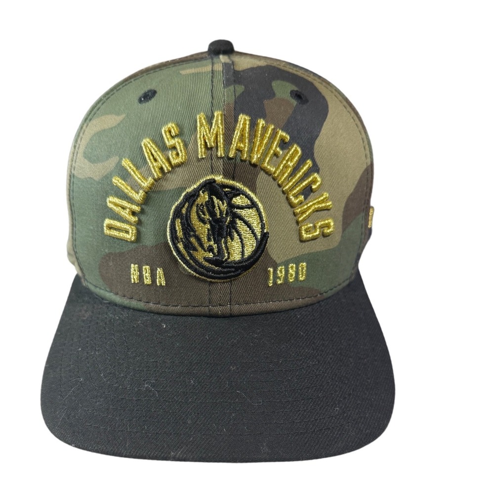 New Era Mens Dallas Mavericks Hat OSFM Camo Cotton Camo Snapback NBA 9FIFTY